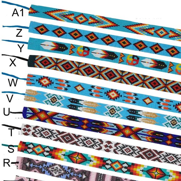 Western Seed Beaded Hat Band Fit Cowboy Hatband Cowgirl Hat Band - Picture 4 of 4